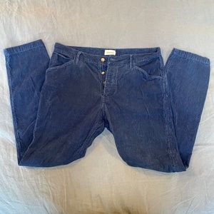 Taylor Stitch Camp Pant 36 Indigo Corduroy